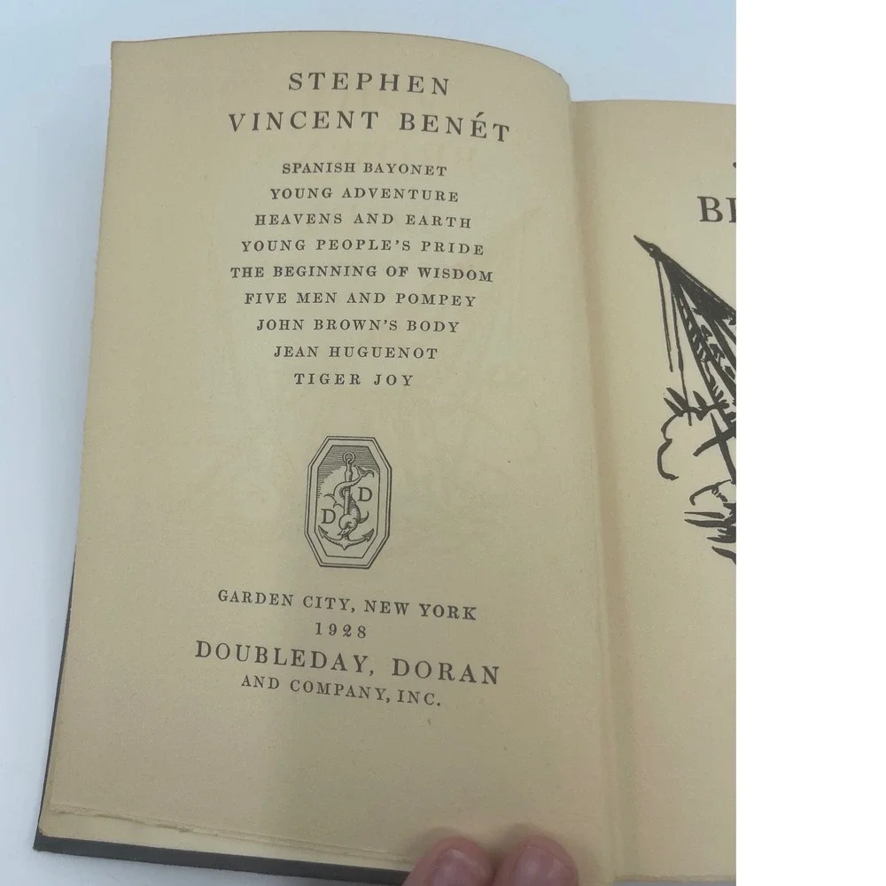 John Brown's Body Stephen Vincent Benet 1928 First Edition Doubleday Hardcover